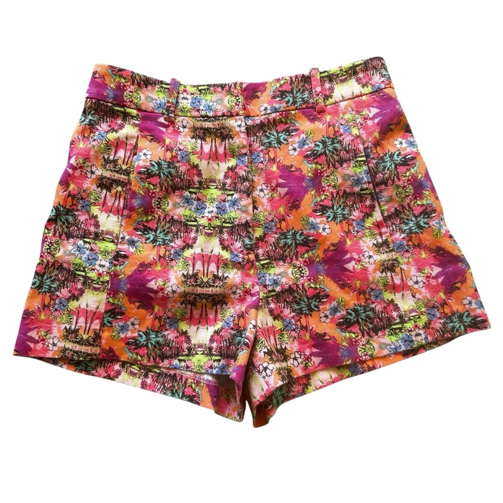 Victoria’s Secret shorts womens size 4 tropical vacation whimsical pink hi waist